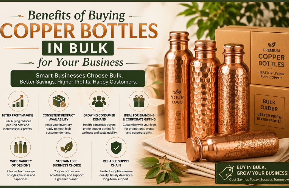 Benefits of Buying Copper Bottles in Bulk for Your Business
